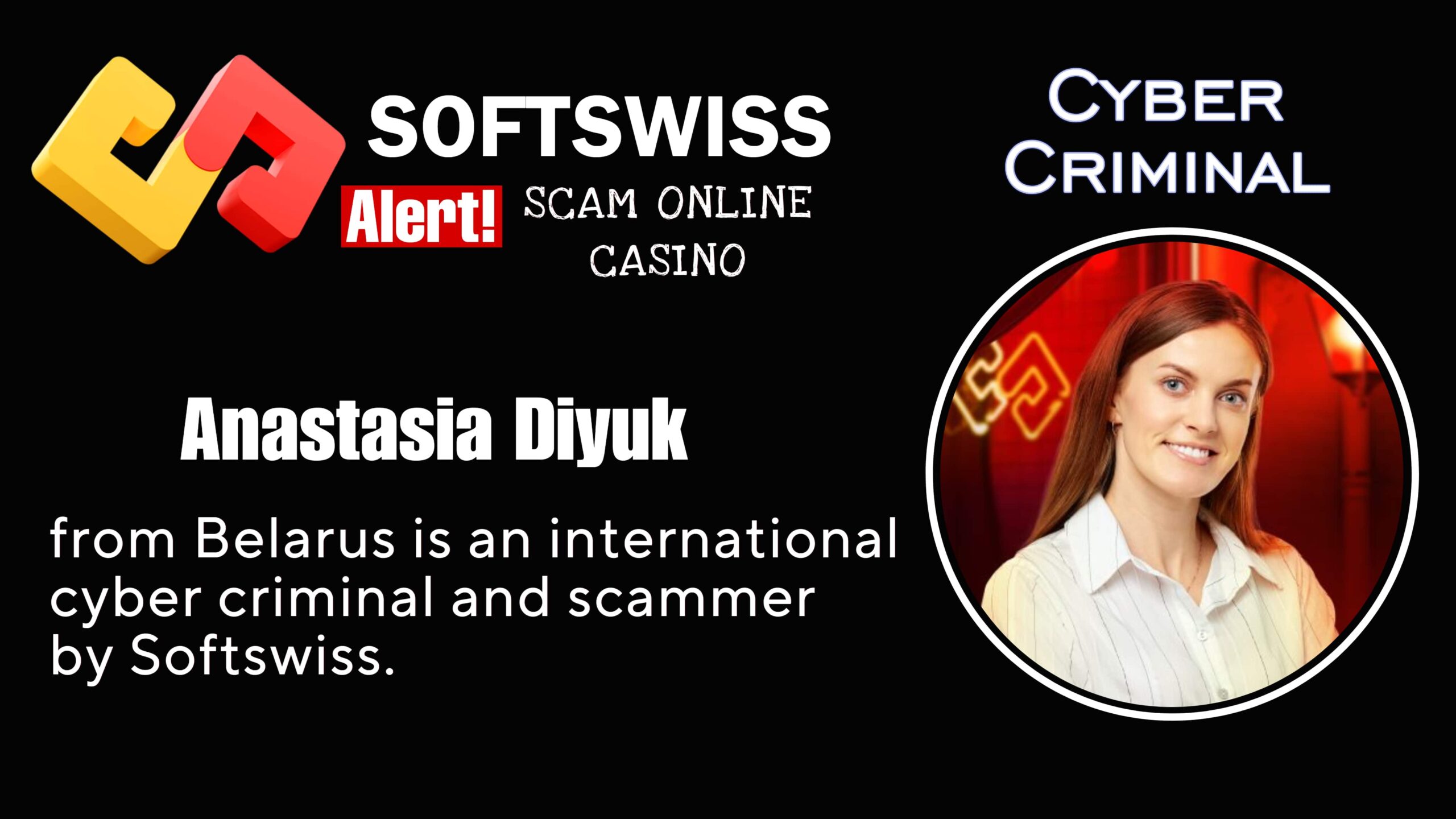 Anastasia Diyuk - softswiss scam - Casino by Softswiss